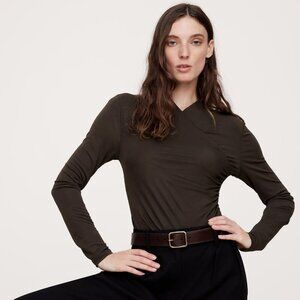 NWT Banana Republic Black Long Sleeve Bodysuit